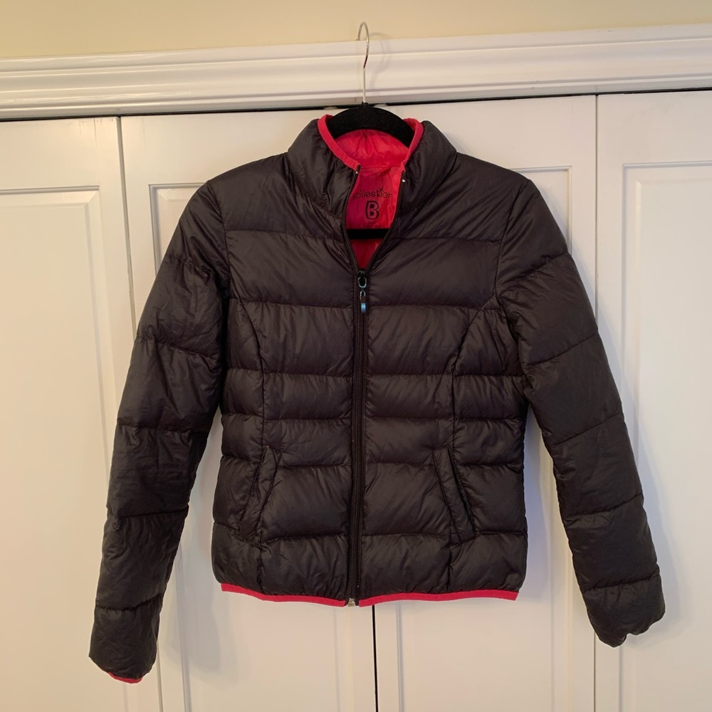 Nordstrom black down puffy coat
